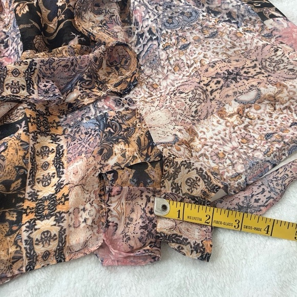 NEW BCBGeneration Chiffon Floral Spaghetti Strap V Neck Romper Colorful Size XXS - Picture 4 of 10